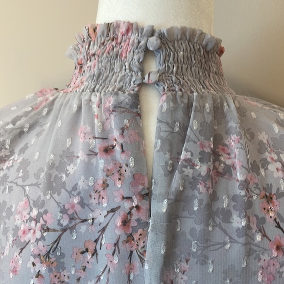 Storia Gwendolyn Floral Tiered Chiffon Dress. - Picture 6 of 8